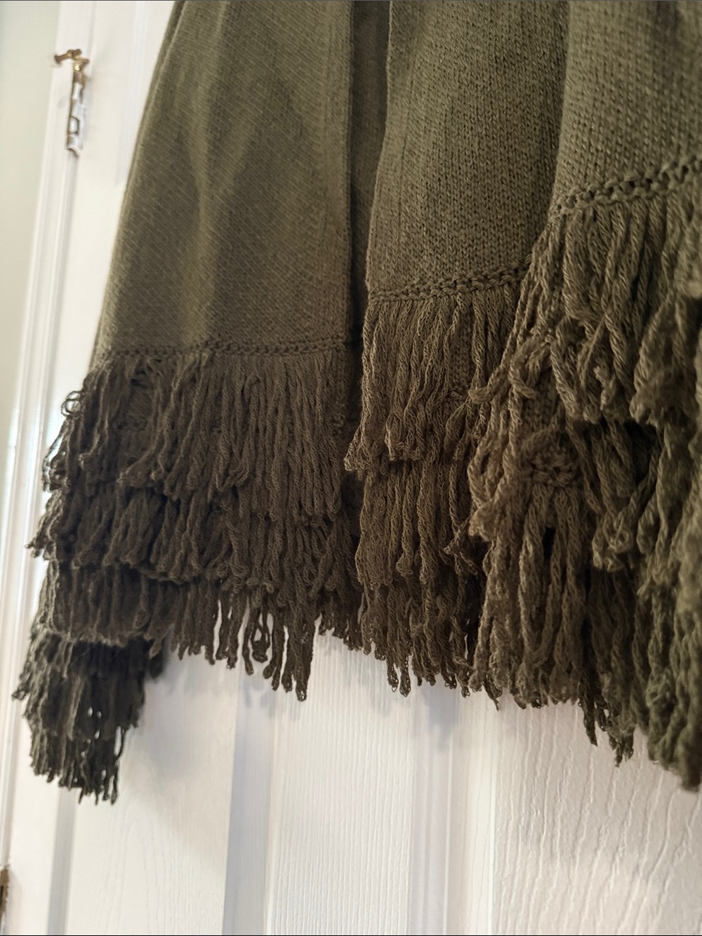 Zara Olive Green Knit Single-Button Cardigan - Picture 5 of 5